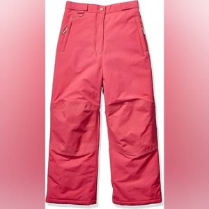 Amazon Essentials Girls' Water-Resistant Snow Pants - size 10 (Large), Raspberry